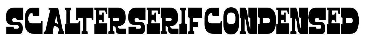 Scalter Serif Condensed